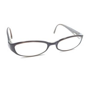 Coach Annabel 530 Brown Blue Oval Eyeglasses Frames 52-18 135 Designer Women